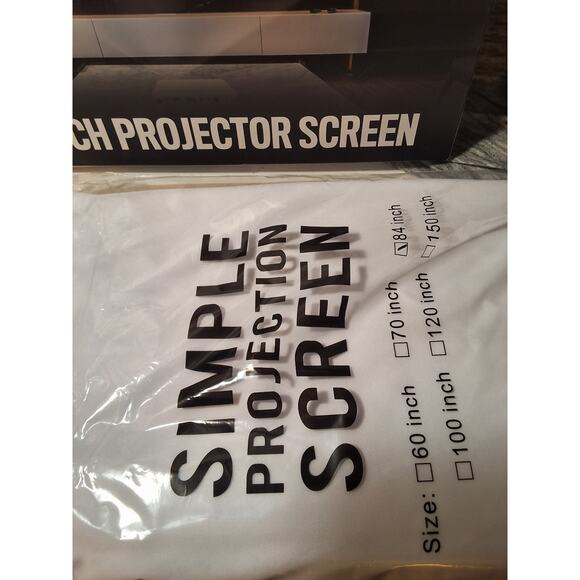 84 INCH PROJECTOR SCREEN - Picture 2 of 5